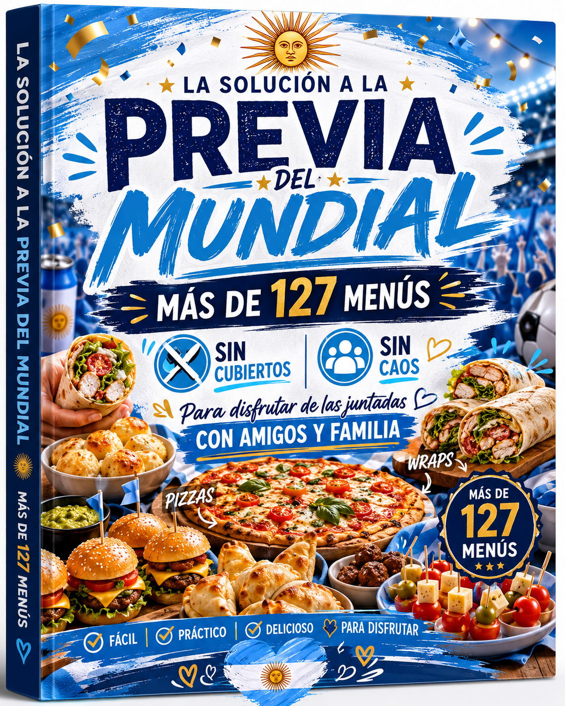 Resolve con más de 127 recetas mundialista para la juntada